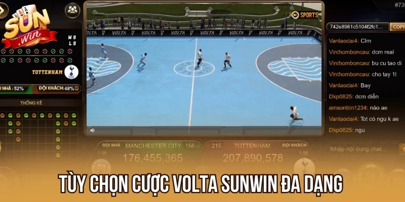 Tùy chọn cược Volta Sunwin đa dạng