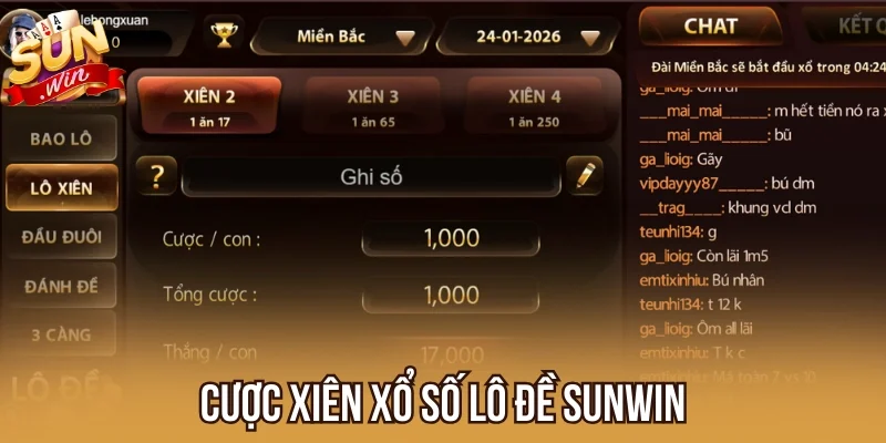 Xiên xổ số trong trò chơi Lô Đề như nào?